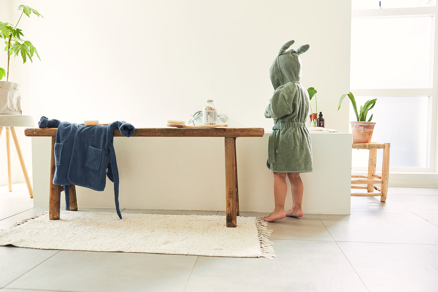 Jollein Baby Badjas | 1-2 year | Ash Green