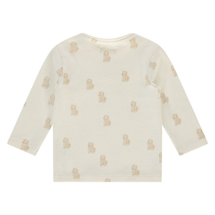 A Tiny Story Baby T-Shirt Longsleeve | Ecru | Doodle