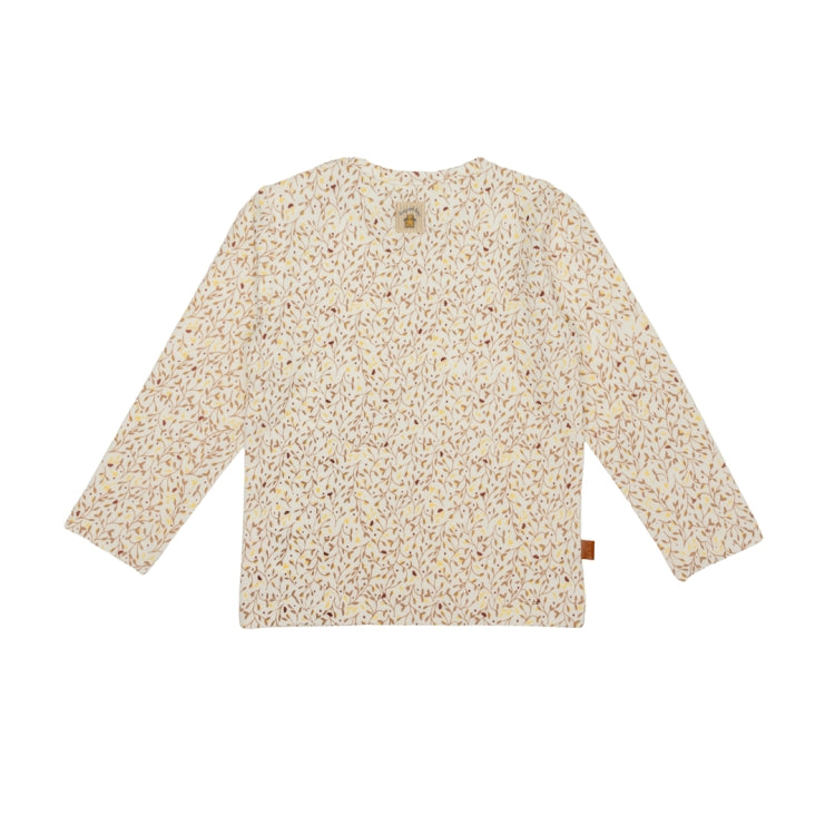Frogs & Dogs Shirt | Leaves | Pristine | Creme Wit met Print