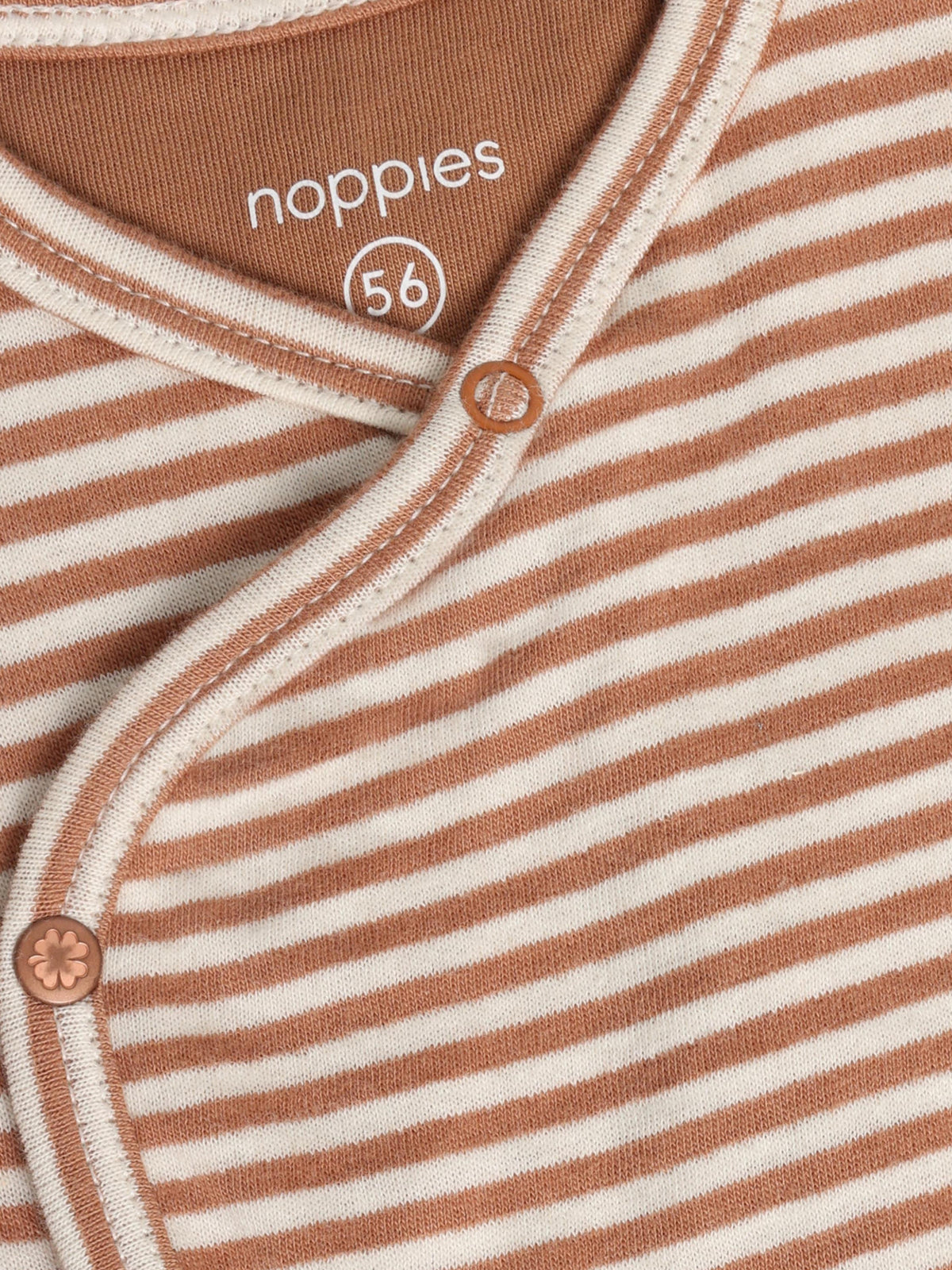 Noppies T-Shirt | Lange Mouw | Gestreept | Mocha Mousse