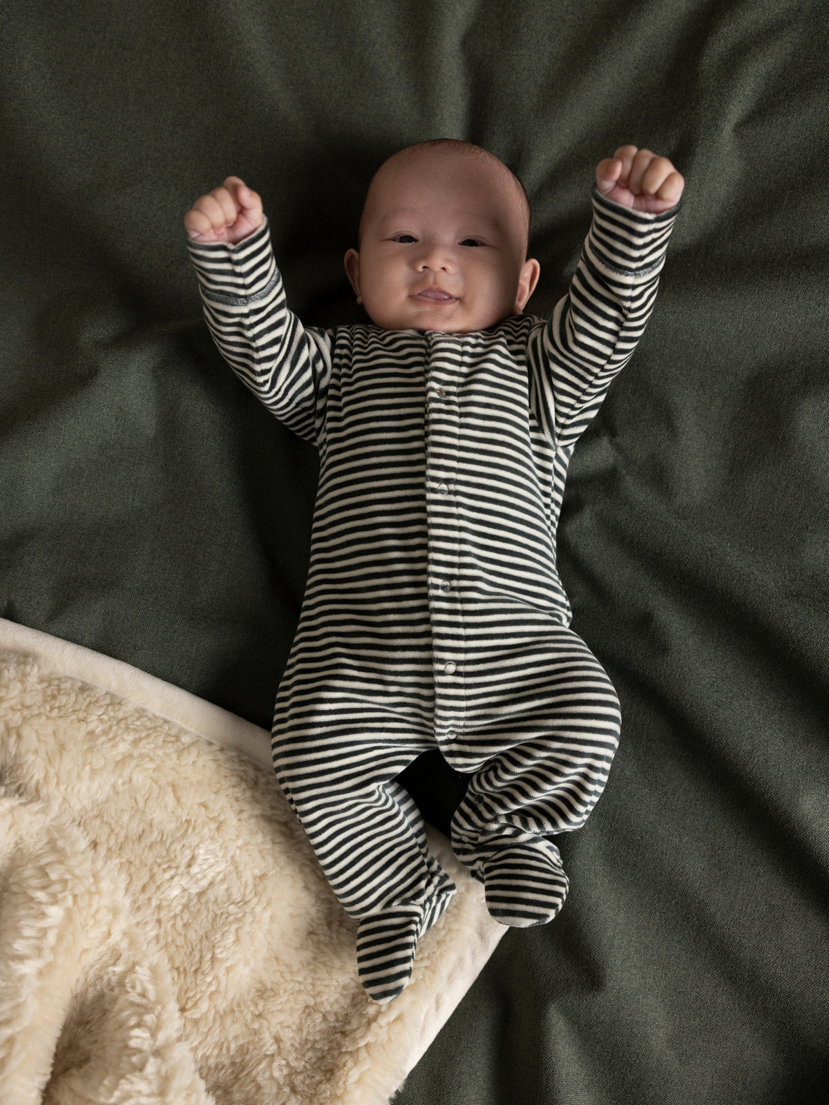 Noppies Babypakje | Boxpakje | Met Voetjes | Gestreept | Balsem Groen