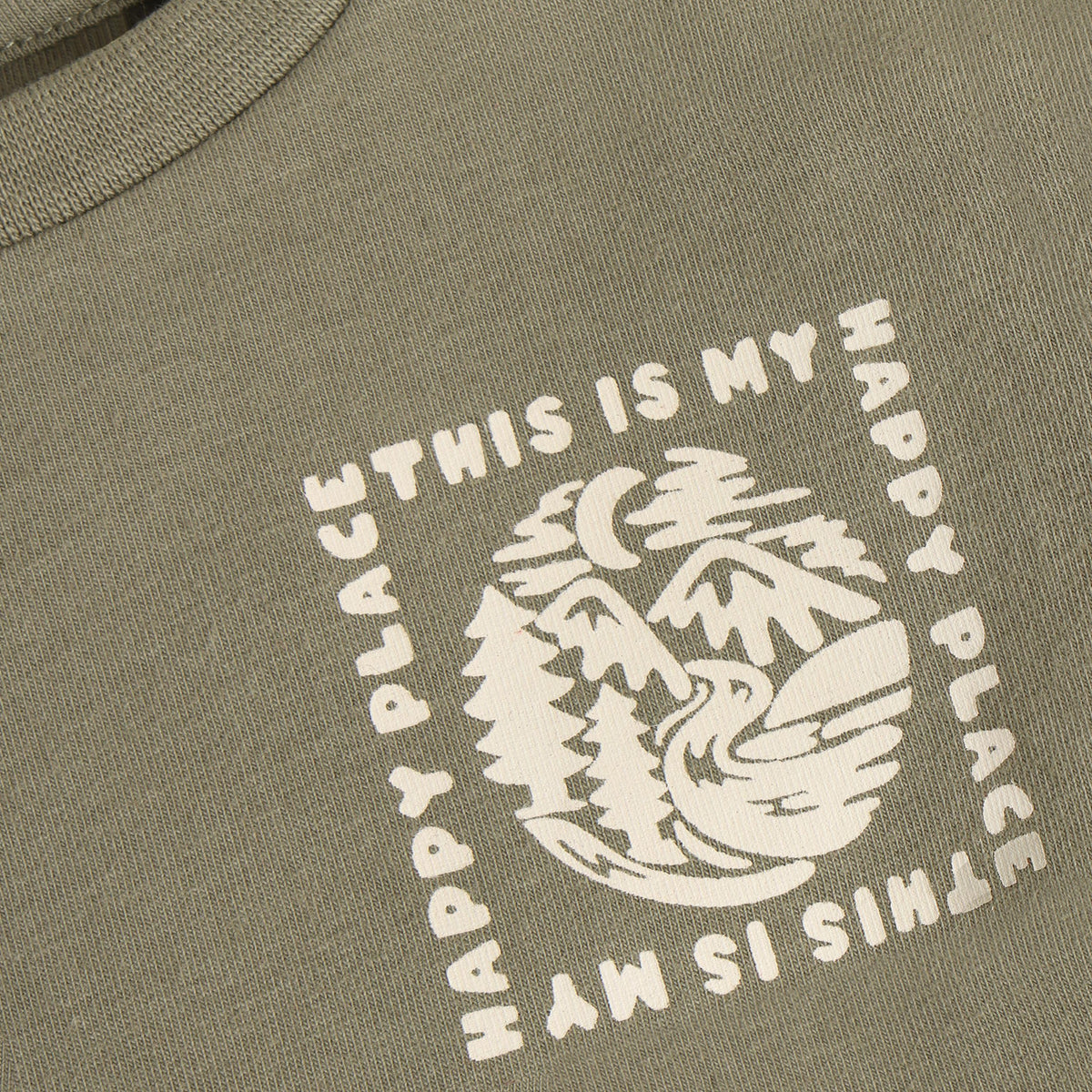 Noppies T-Shirt | Lange Mouw | Vetiver | Groen | Print