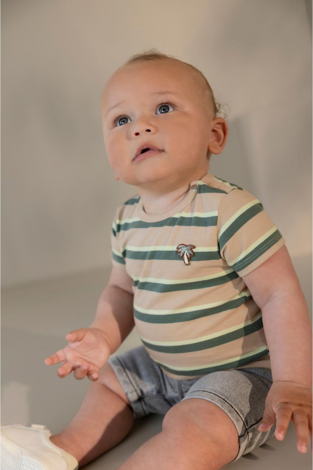 Noppies - Korte Broek regular fit - Light Grey Denim