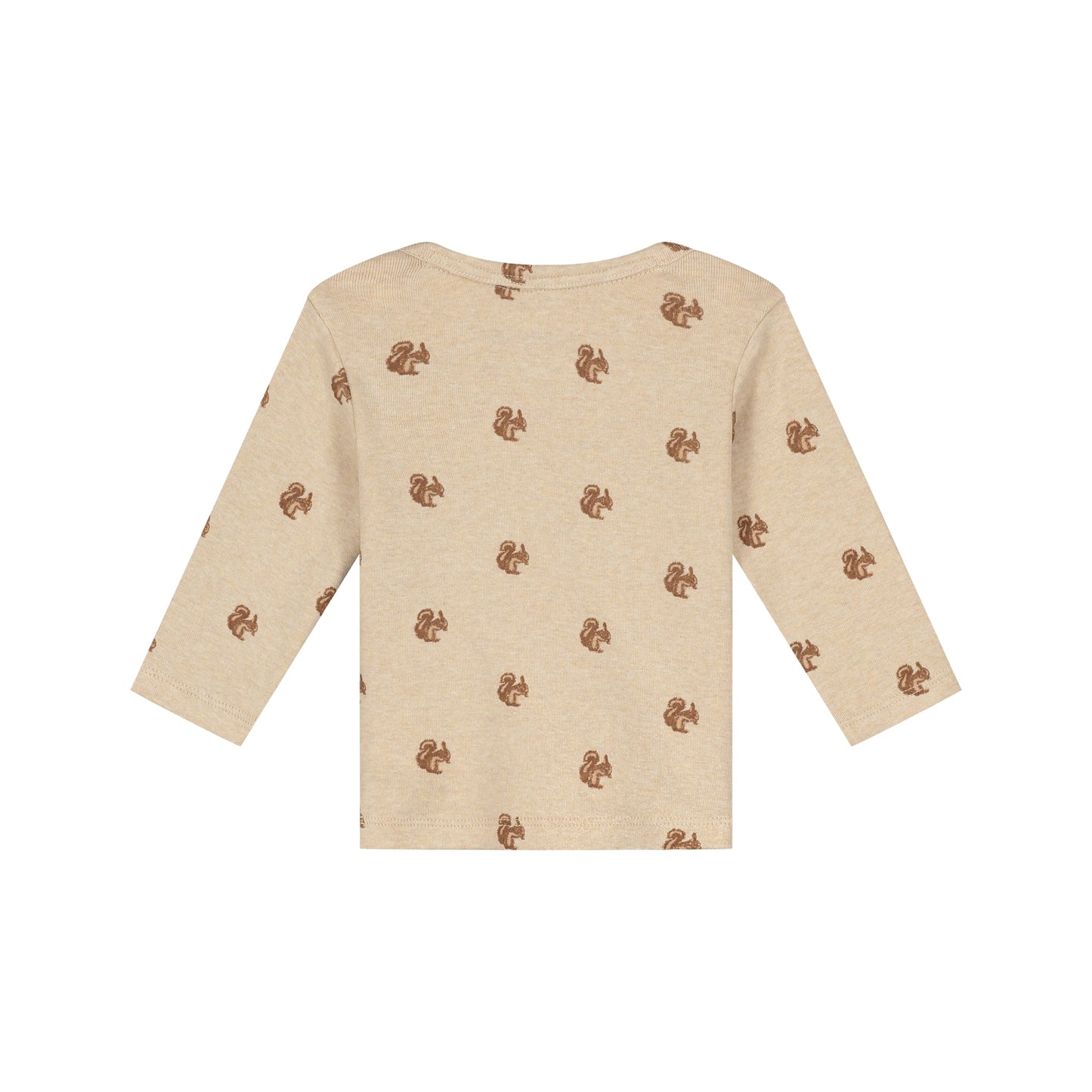 A Tiny Story Baby T-Shirt | Long Sleeve | Beige Melange | Print