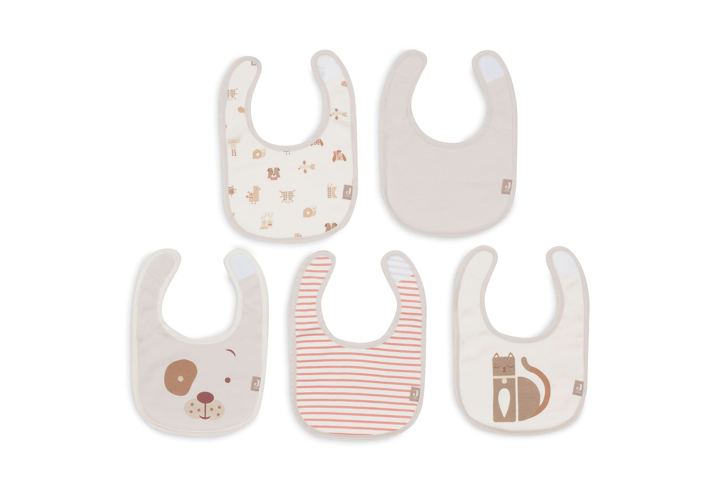 Jollein Slab Jersey | Waterproof | Animal Friends (5Pack)