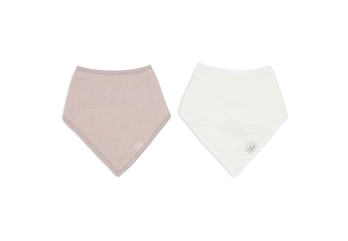 Jollein | Slab Bandana | Hydrofiel | 2 Stuks | Wild Rose | Beige