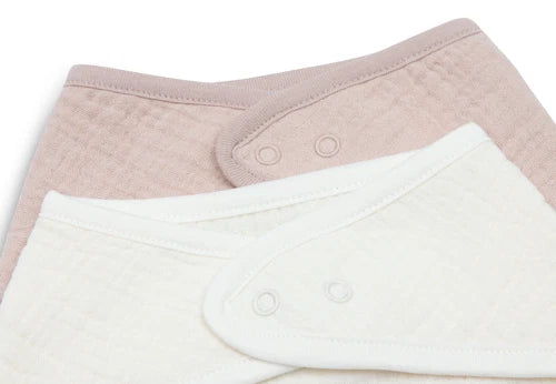 Jollein | Slab Bandana | Hydrofiel | 2 Stuks | Wild Rose | Beige