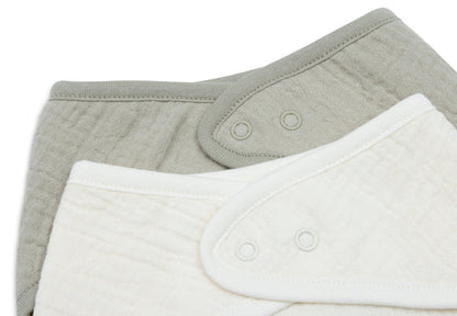 Jollein | Slab Bandana | Hydrofiel | 2 Stuks | Olive Green | Beige