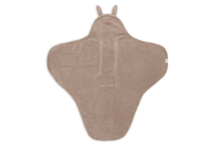 Jollein Wikkeldeken | Bunny | Cloudy Rib | Milky Coffee