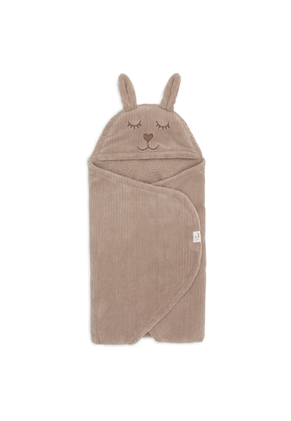 Jollein Wikkeldeken | Bunny | Cloudy Rib | Milky Coffee