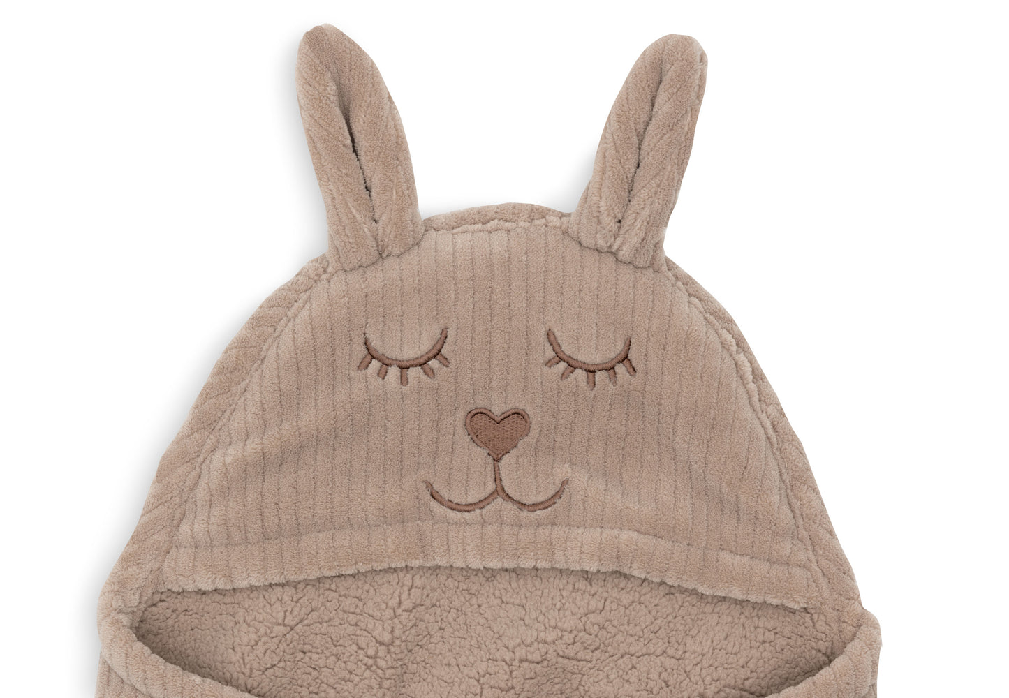 Jollein Wikkeldeken | Bunny | Cloudy Rib | Milky Coffee