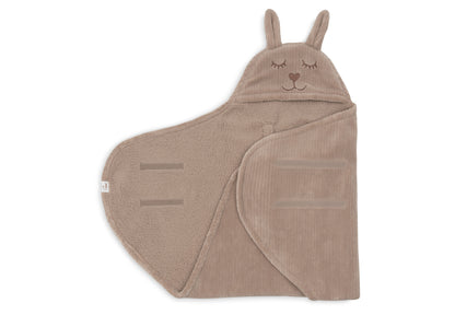 Jollein Wikkeldeken | Bunny | Cloudy Rib | Milky Coffee