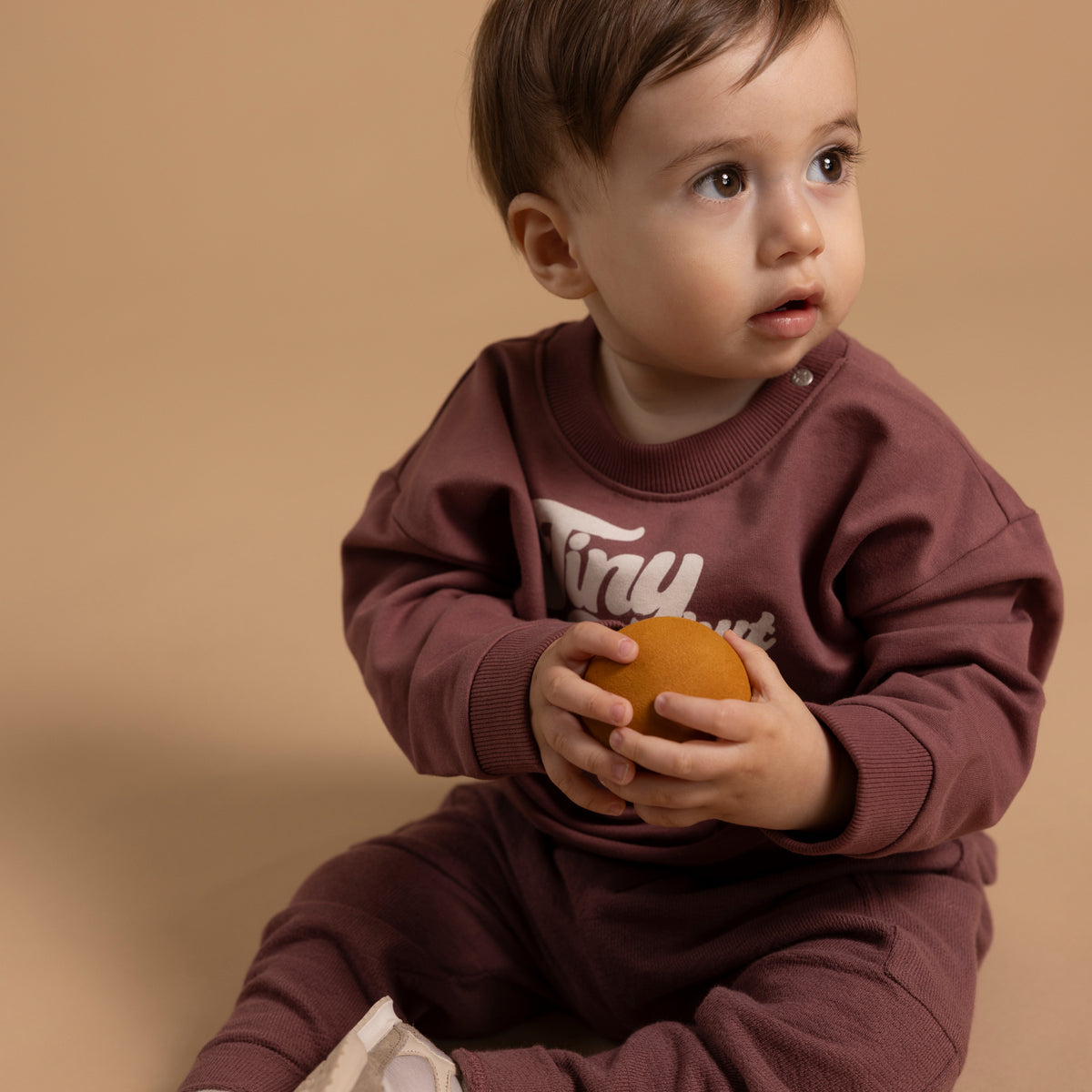 Noppies Sweater | Lange Mouw | Baked Cherry | Tiny But True
