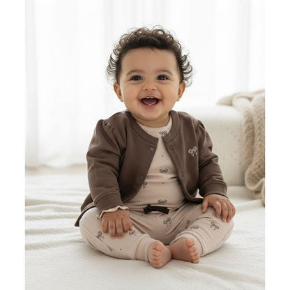 Frogs and Dogs - Ballerina Baby Jacket | Seal bruin