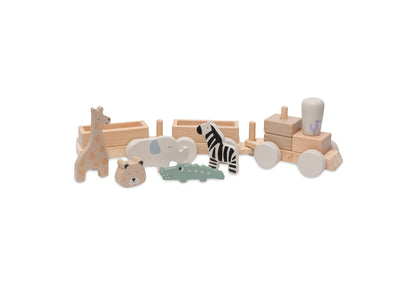 Jollein Houten Speelgoedtrein | Jungle Jambo