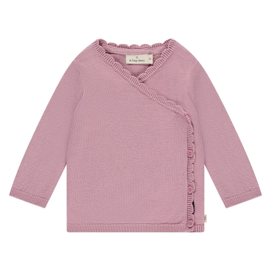 A Tiny Story - Baby Cross - Body Cardigan - Vest - Rouge - Roze