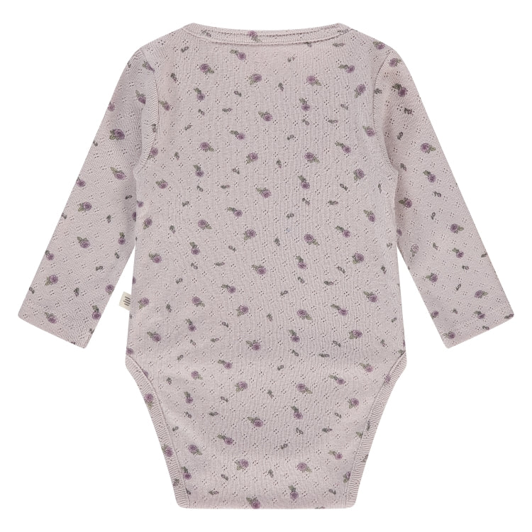 A Tiny Story Baby Romper | Long Sleeve | Light  Mauve