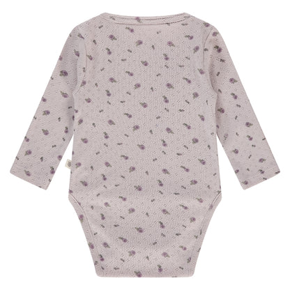A Tiny Story Baby Romper | Long Sleeve | Light  Mauve