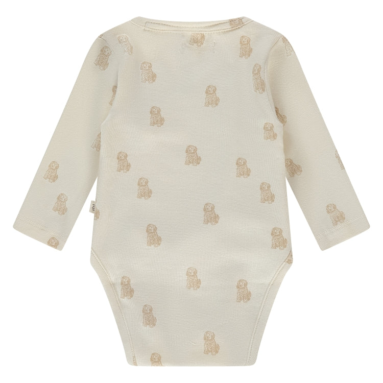 Baby Romper - Long Sleeve - Ecru - Doodle