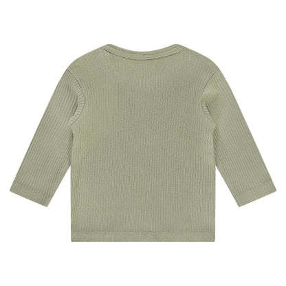 A Tiny Story Baby T-Shirt | Long sleeve | Moss Groen