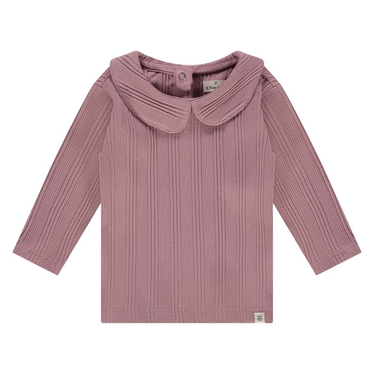 A Tiny Story - Baby T-Shirt - Long sleeve - Rouge - Roze
