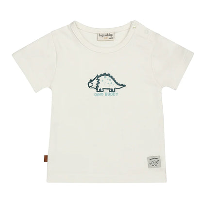 Frogs and Dogs - Dino Buddy T-shirt | White Alyssum