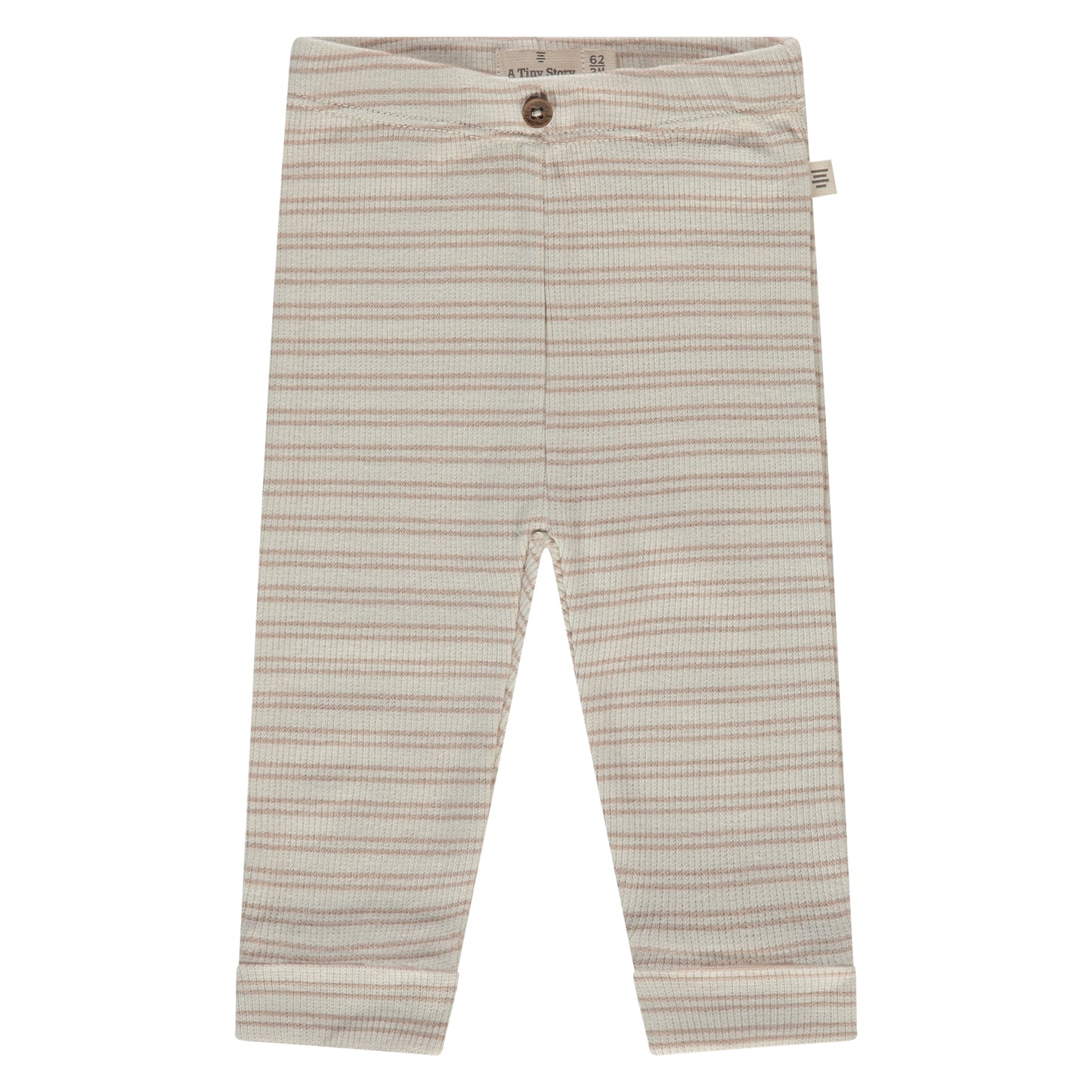 A Tiny Story Baby Broekje | Nougat | Stripe