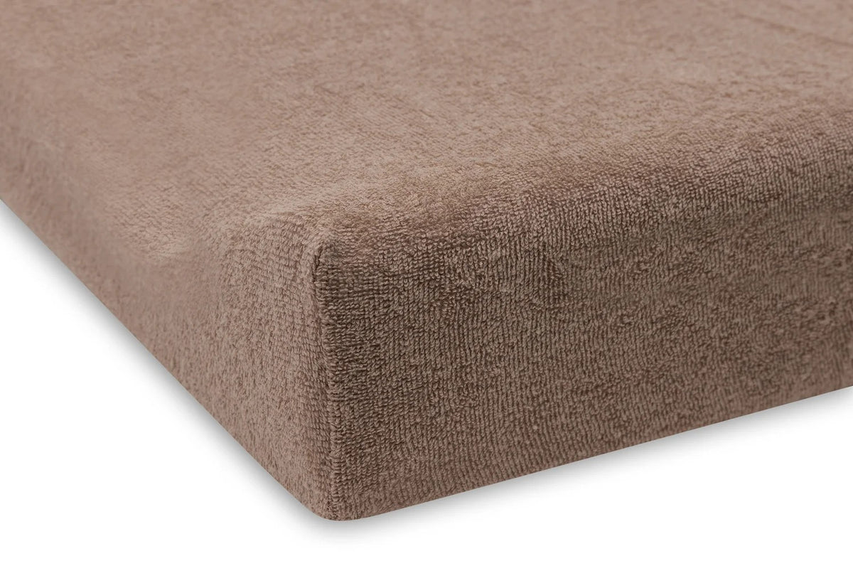 Jollein Aankleedkussenhoes Badstof | 50 x 70 cm | Milky Coffee & Ivory | 2 Stuks