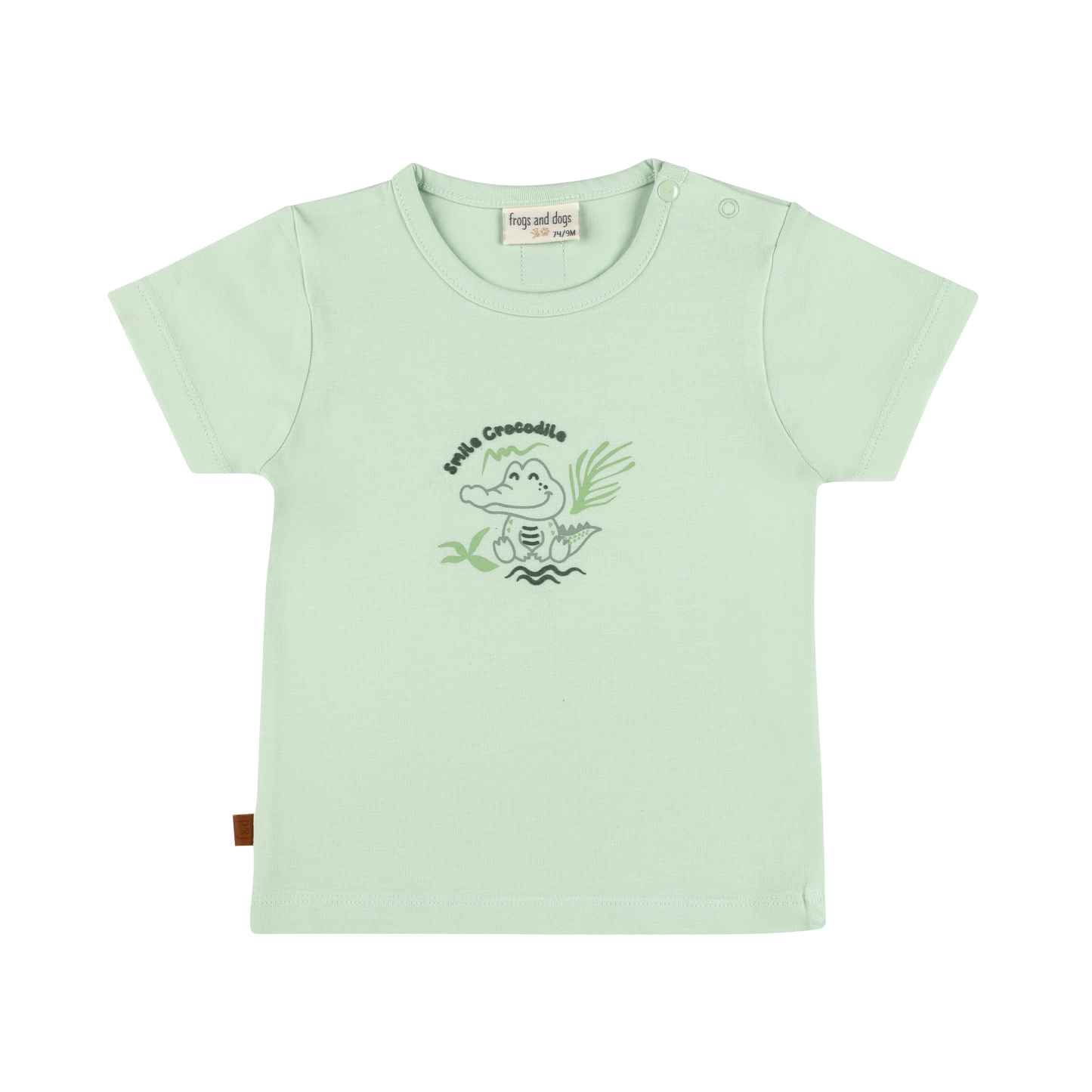 Frogs and Dogs | T-shirt Croco Jungle Baby | Subtiel Groen