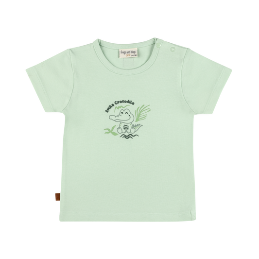 Frogs and Dogs | T-shirt Croco Jungle Baby | Subtiel Groen
