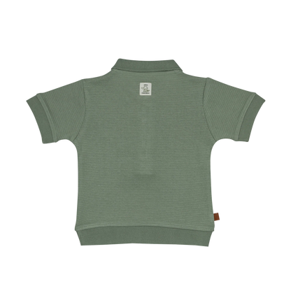 Frogs and Dogs Waffle Polo Baby | Lelieblad | Groen