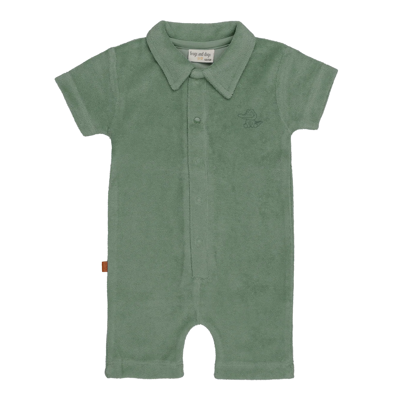 Frogs and Dogs | Korte romper met krokodillenprint  | Lily Pad