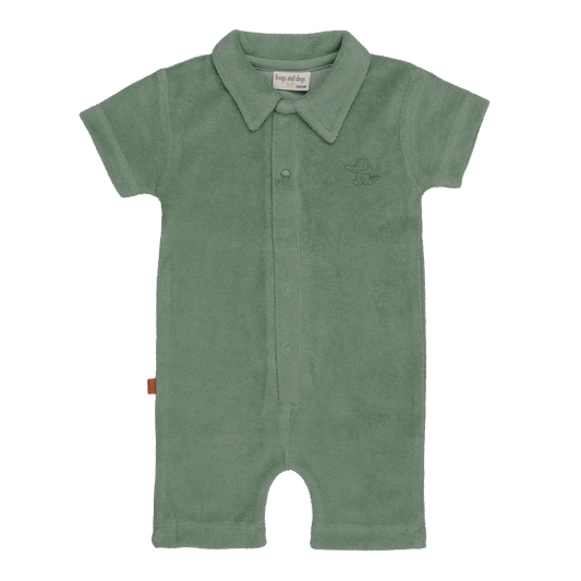 Frogs and Dogs | Korte romper met krokodillenprint  | Lily Pad