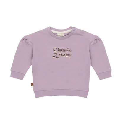 Frogs and Dogs Sweater | Chérie Baby Trui | Lavendel Frost