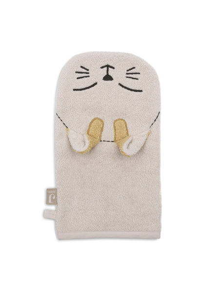 Washandje Badstof - Pets - Sand -Charlie Cat