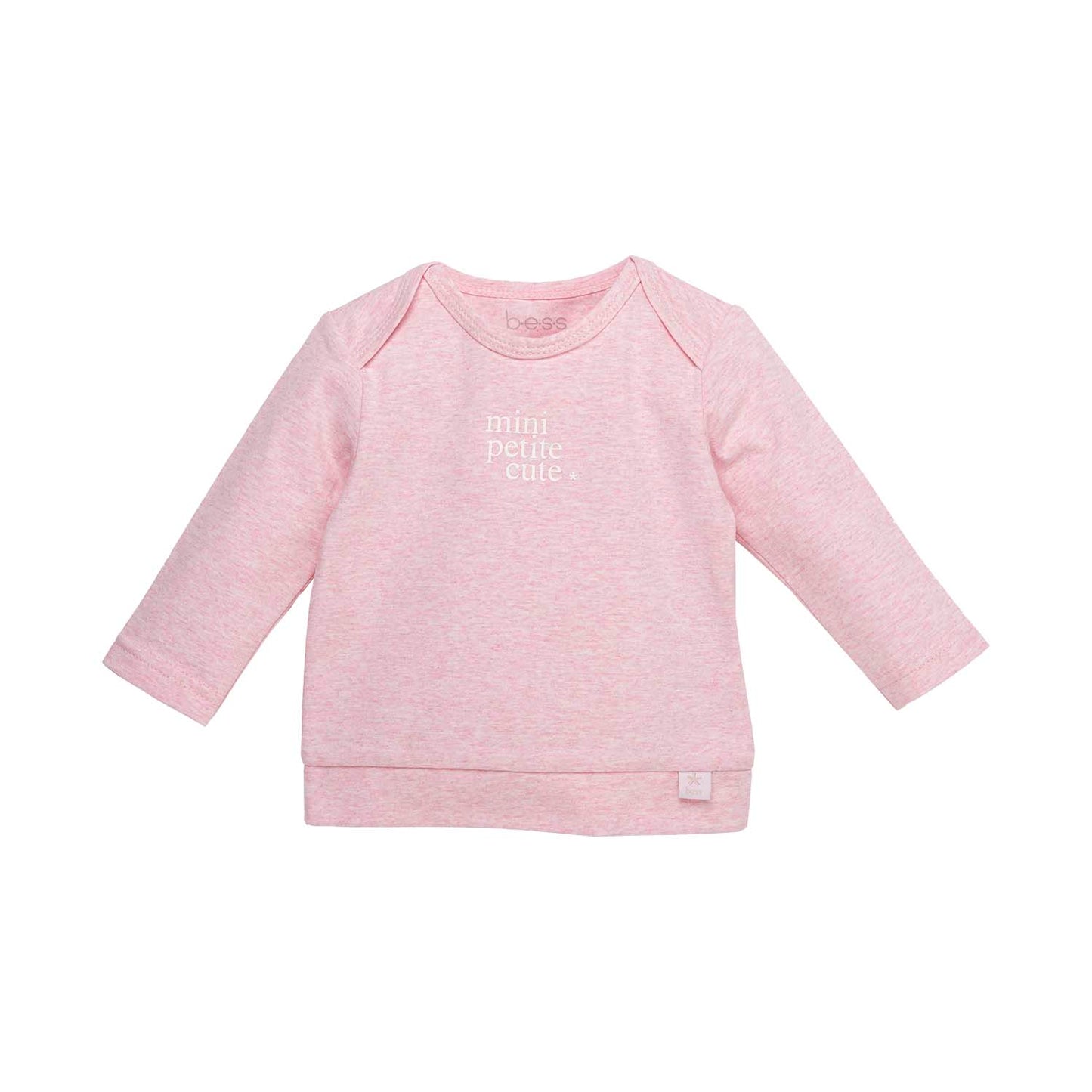 Bess Baby  Longsleeve | Roze | Melange
