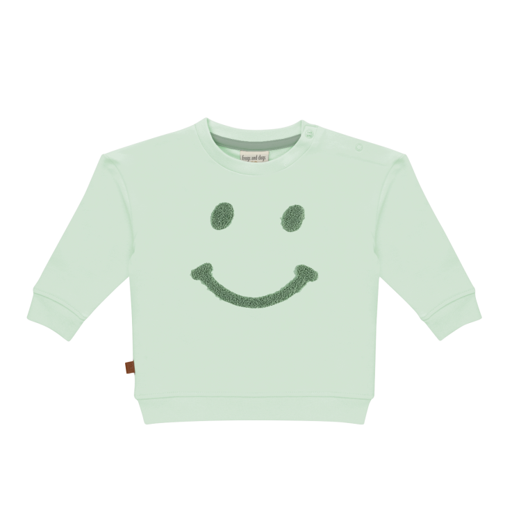Frogs and Dogs - Sweater - Smile - Subtle Green