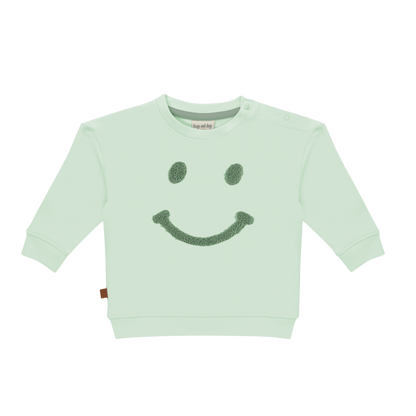 Frogs and Dogs - Sweater - Smile - Subtle Green