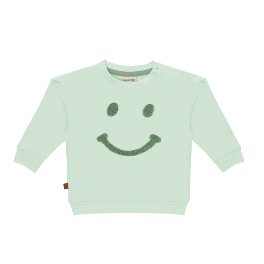 Frogs and Dogs - Sweater - Smile - Subtle Green