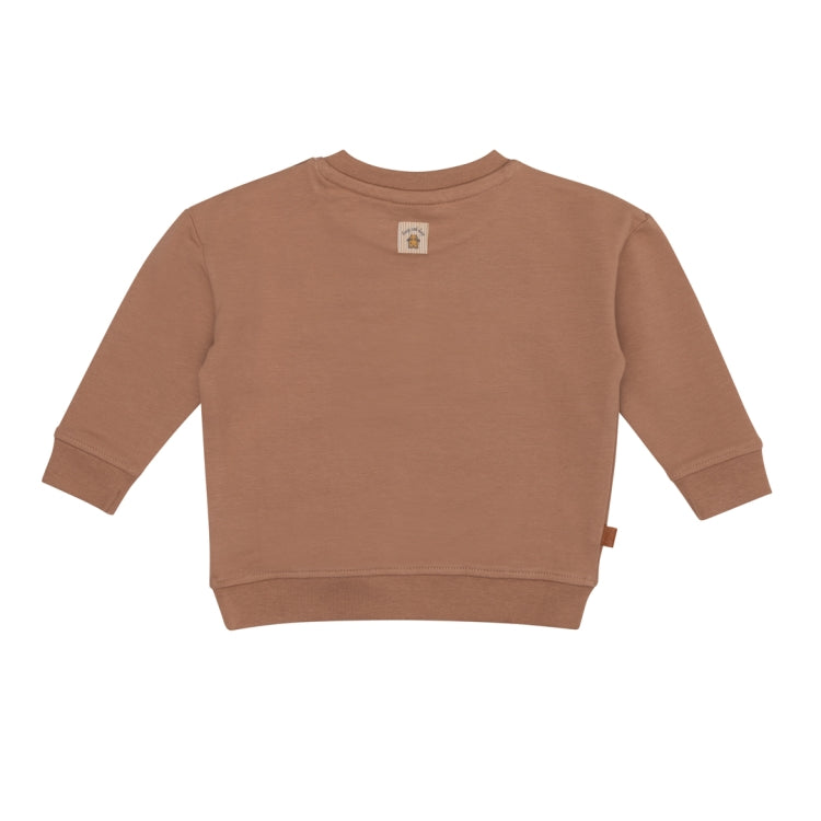 Frogs & Dogs Sweater | Trui | Little Builder | Bruin