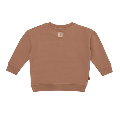 Frogs & Dogs Sweater | Trui | Little Builder | Bruin