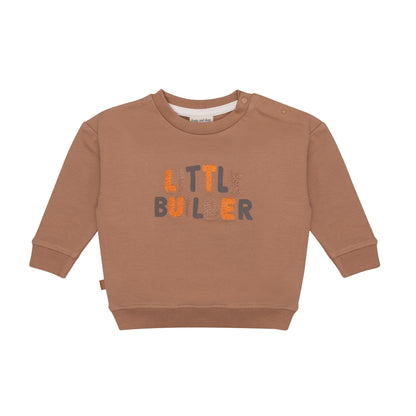 Frogs & Dogs Sweater | Trui | Little Builder | Bruin