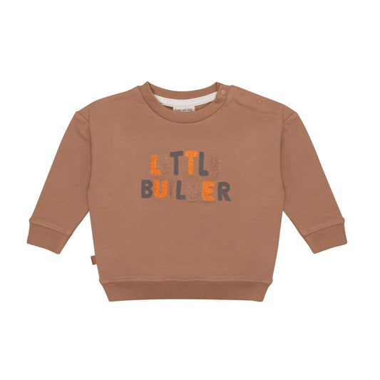 Frogs & Dogs Sweater | Trui | Little Builder | Bruin
