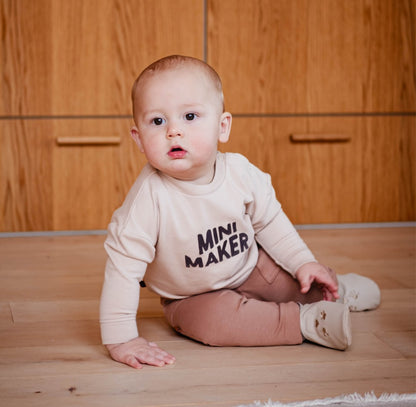 Frogs & Dogs Sweater | Trui | Mini Maker | Beige