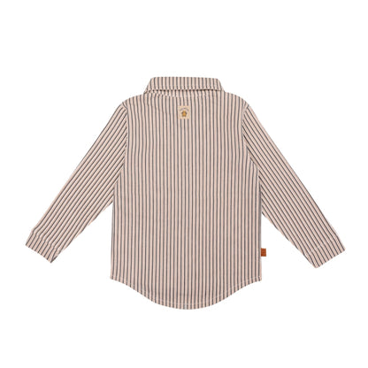 Frogs & Dogs Shirt | Lange Mouw | Overhemd | Whisper White | Gestreept