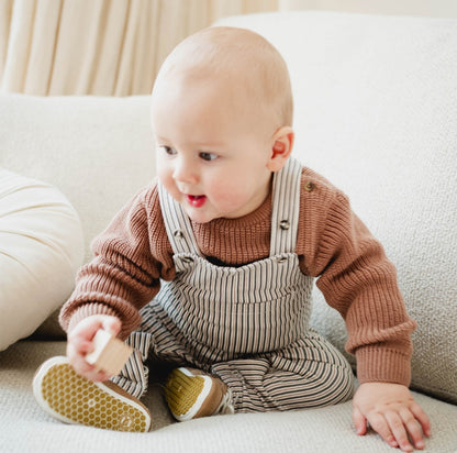 Frogs & Dogs Tuinbroek | Babybroekje | Whisper White | Dungaree Stripes