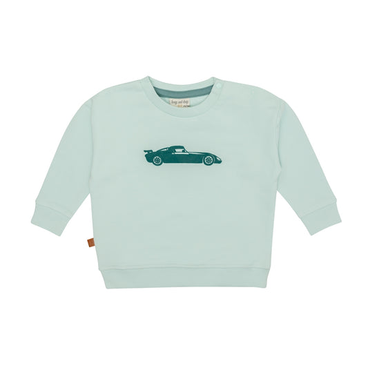 Frogs & Dogs Sweater | Trui | Fast Car | Pastel Blue