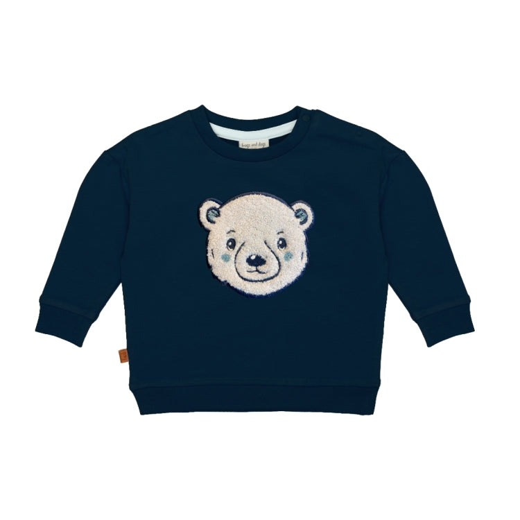 Frogs & Dogs Sweater | Trui | Polar Bear | Dress Blues | Donkerblauw