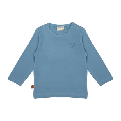 Frogs & Dogs Shirt | Lange Mouw | Cozy Bear | Blue Shadow | Blauw