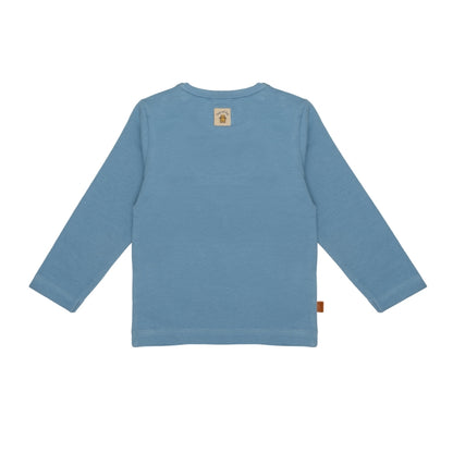 Frogs & Dogs Shirt | Lange Mouw | Cozy Bear | Blue Shadow | Blauw